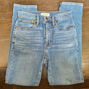NWOT Madewell High Rise Slim Boy Jean Size 25